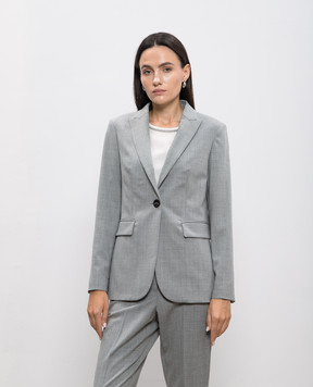 Peserico Gray jacket with wool S0160302660