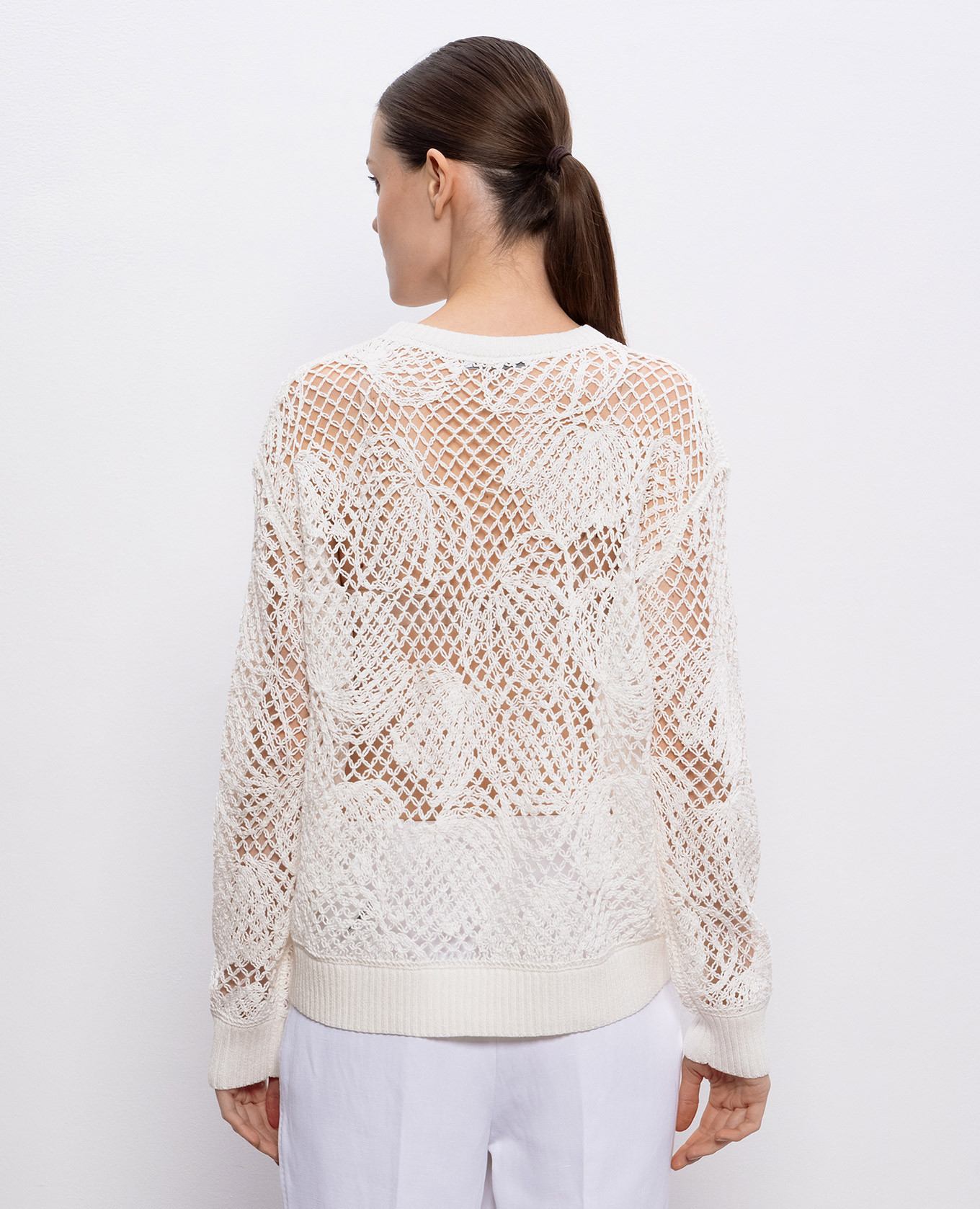 

White openwork jumper FAREA Max Mara