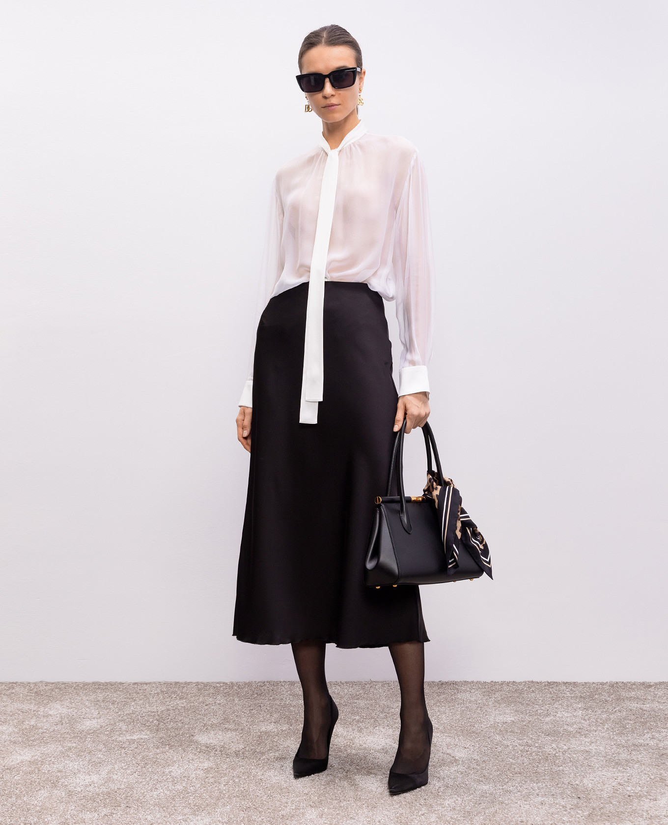 

White silk blouse Dolce&Gabbana
