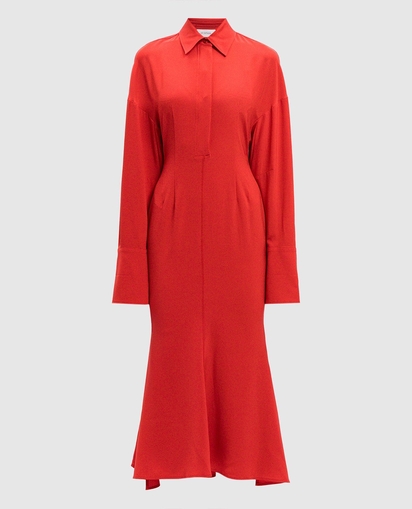 

Red OLTRE silk shirt dress Max Mara Sportmax