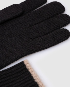 Brunello Cucinelli Black cashmere gloves M2293118