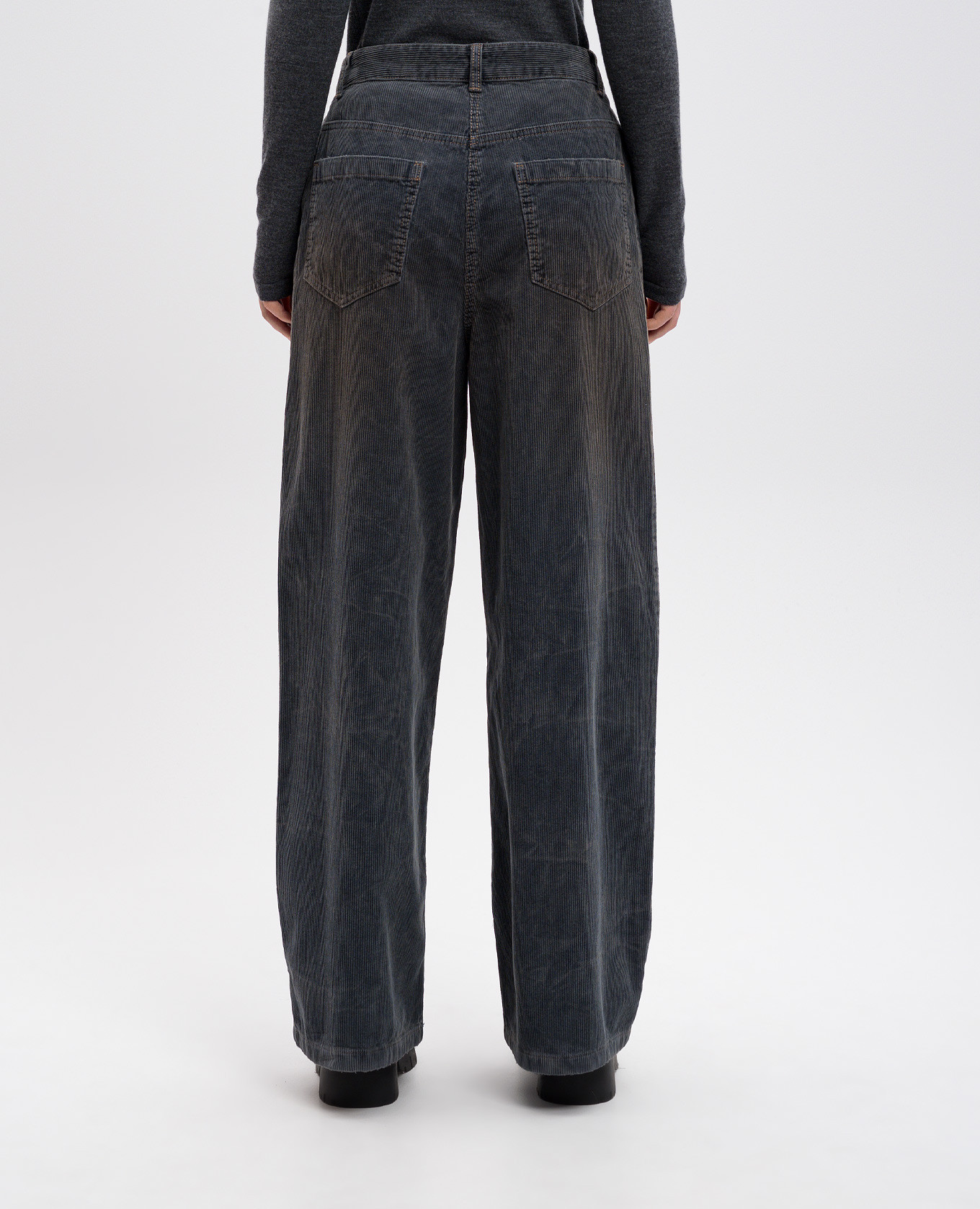 Dirty Dying blue corduroy pants Juun.j 4