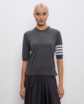 Thom Browne Gray wool T-shirt FKA471BY1014