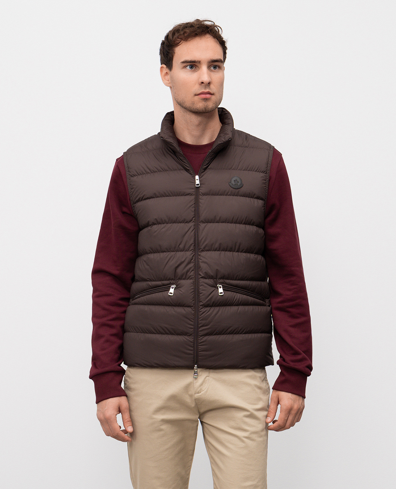 

Treompan brown down vest Moncler