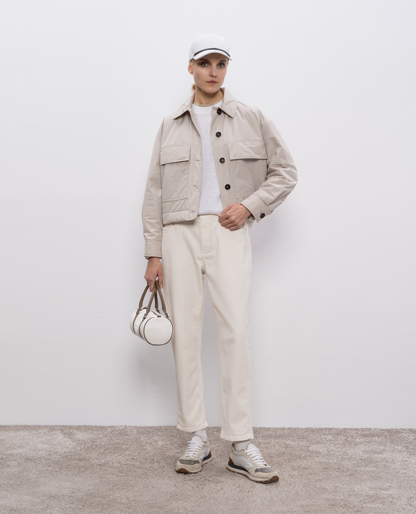 

Beige silk top Brunello Cucinelli