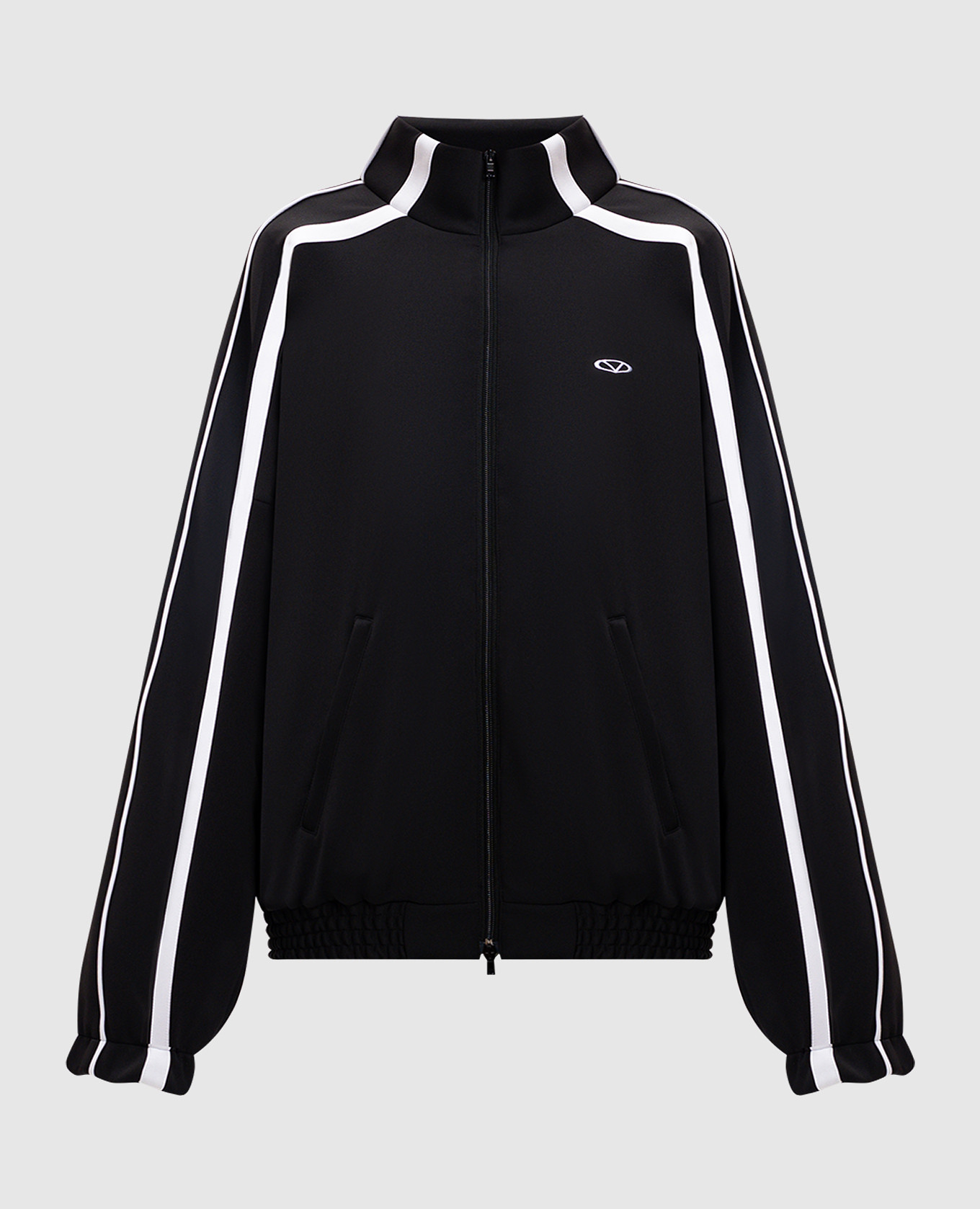 

Black sports jacket with embroidered emblem Vetements