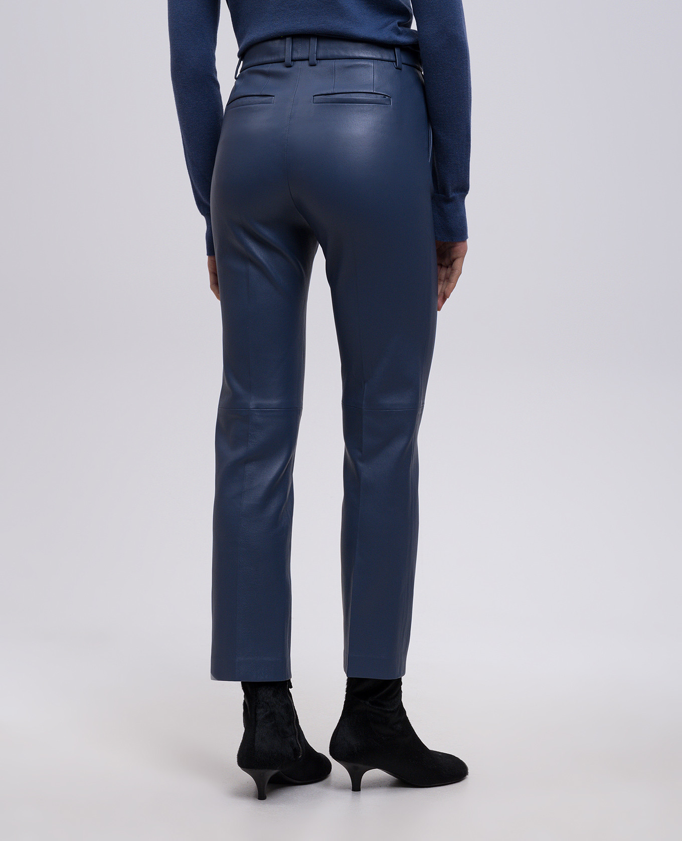 

Coleman Blue Leather Pants JOSEPH