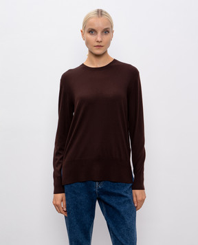 MooRER NILUFAR brown wool jumper NILUFARW18
