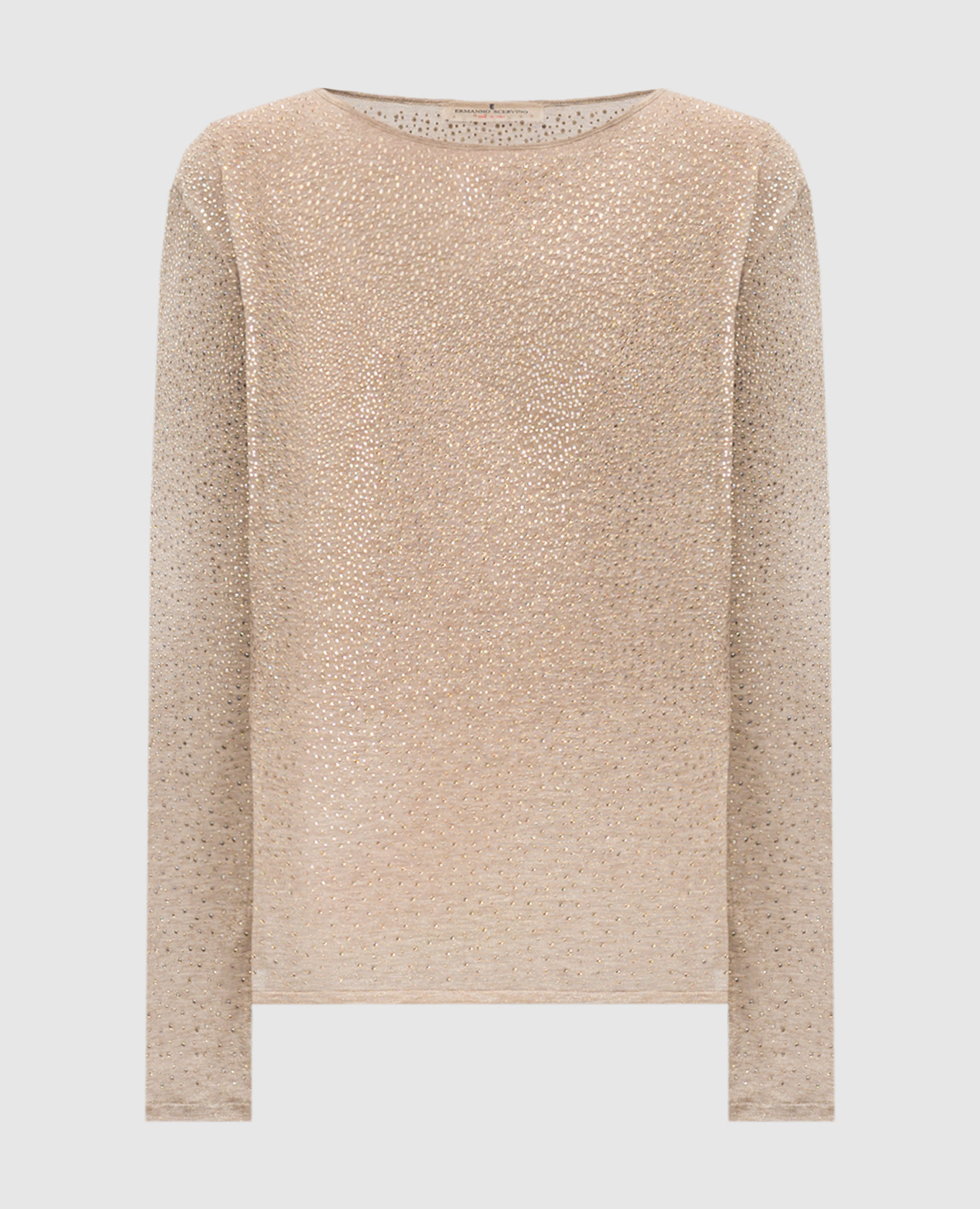 

Beige top with crystals Ermanno Scervino