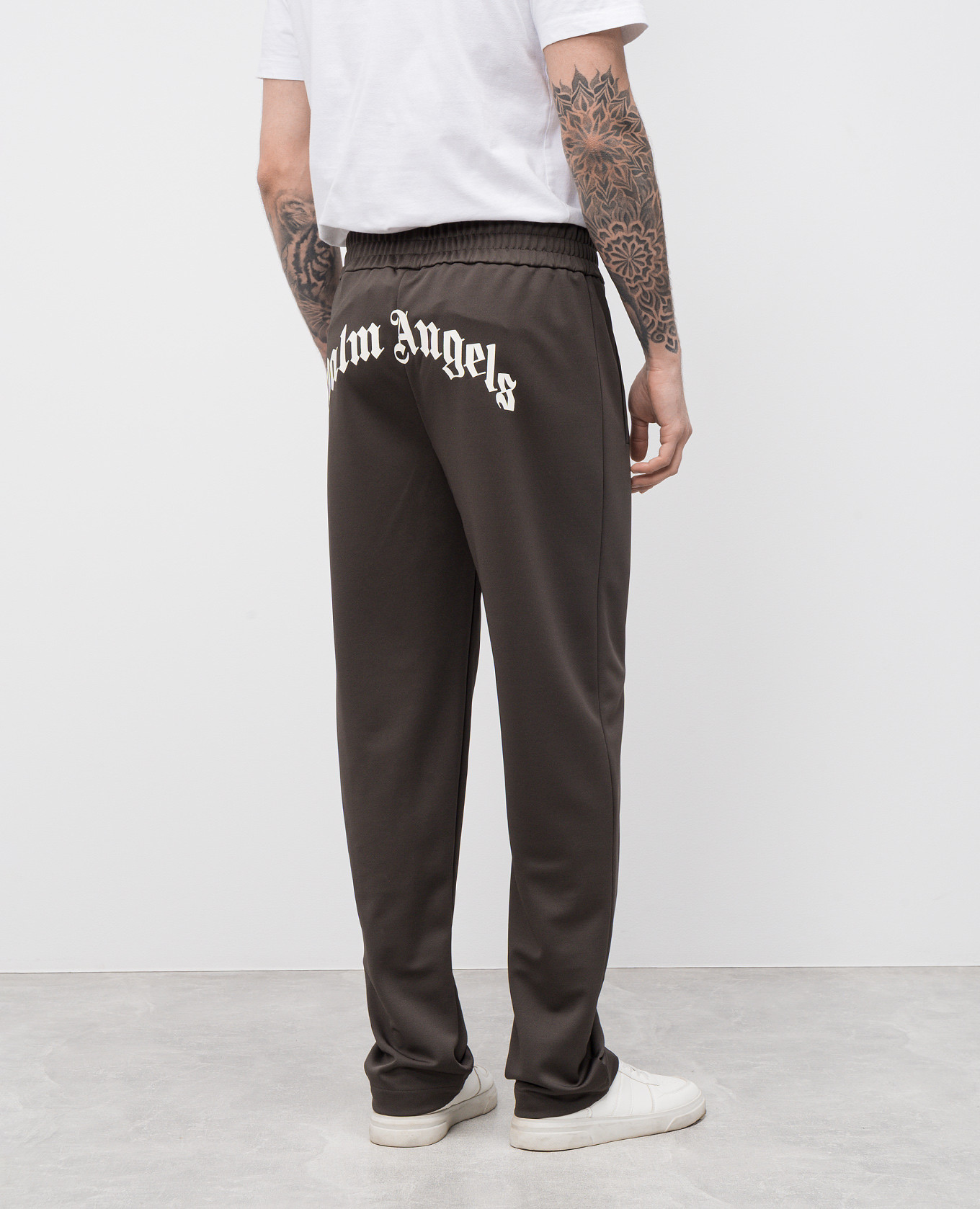 

Grey sweatpants with logo print Palm Angels
