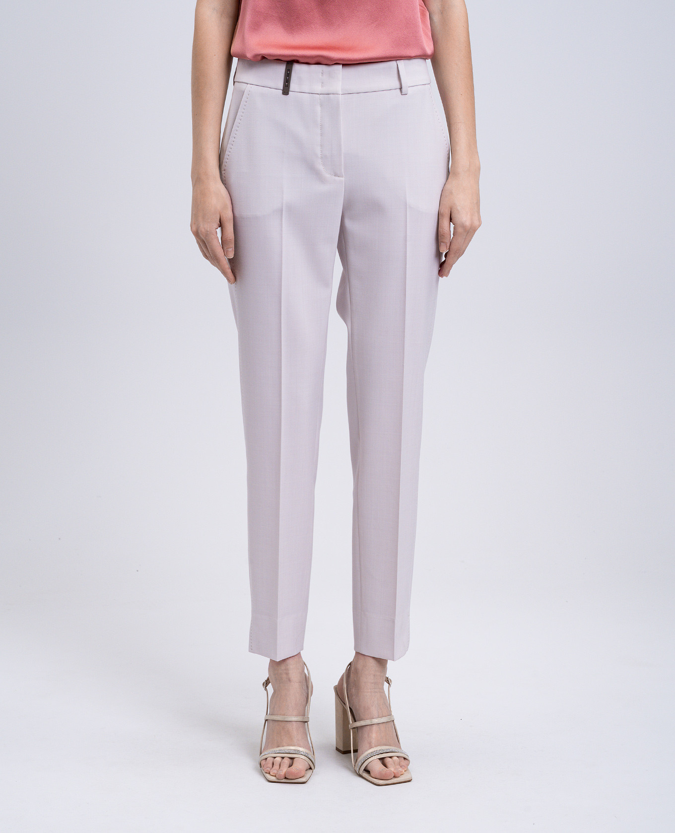 

Beige wool pants Peserico