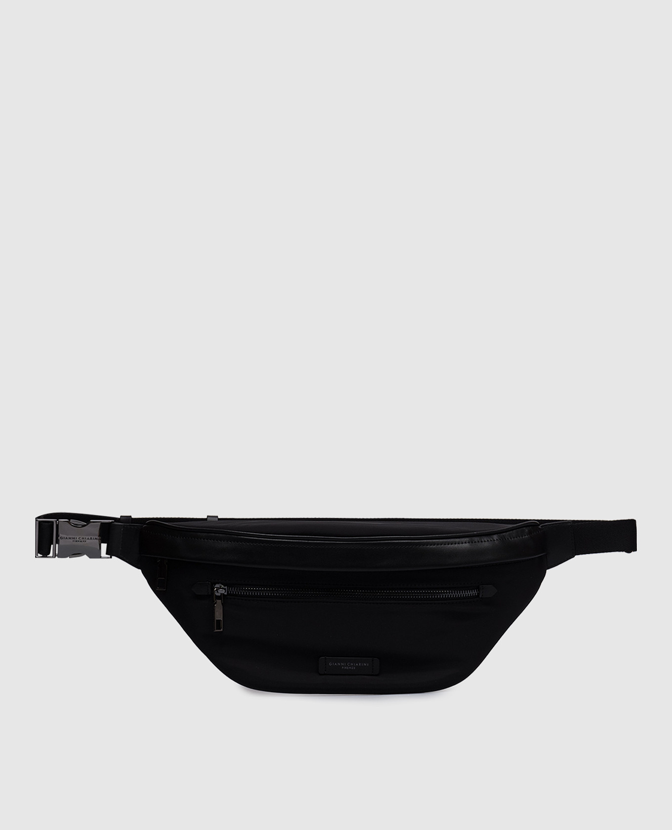 

Black belt bag Oslo with leather inserts Gianni Chiarini, Blue