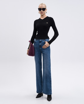 Twinset Black ribbed pullover 252TP3241