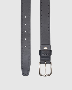 Florentino Blue leather belt with perforation 224203420153