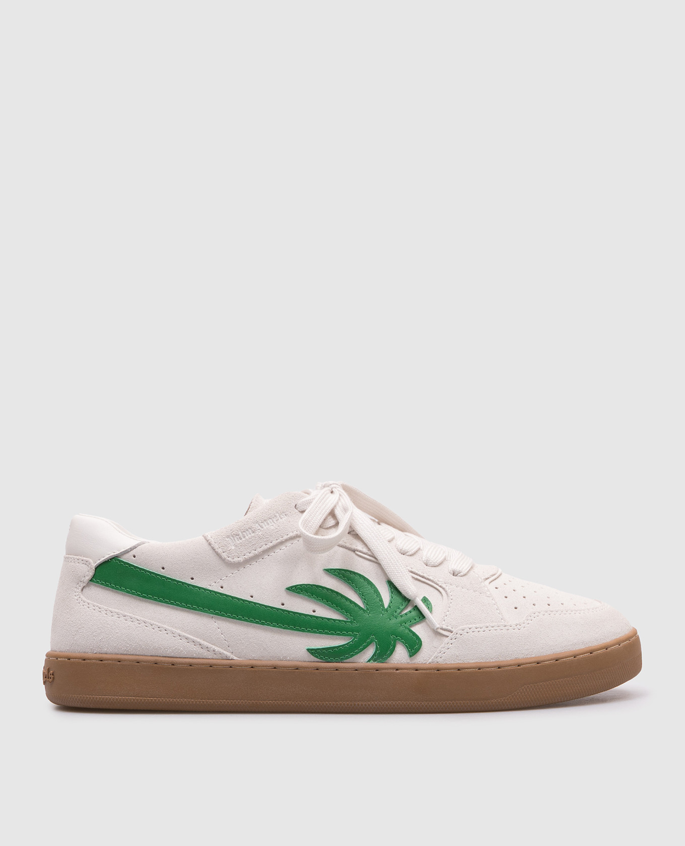 Grey suede sneakers with logo Palm Angels