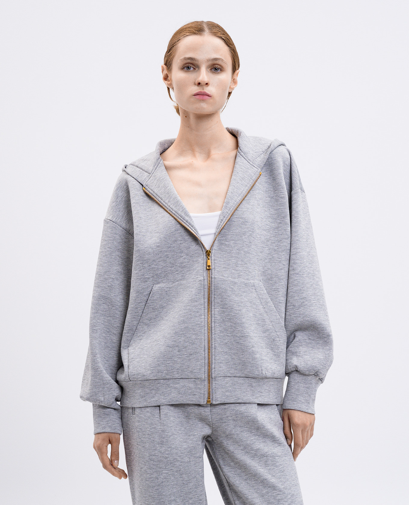 

Grey melange sports jacket Twinset