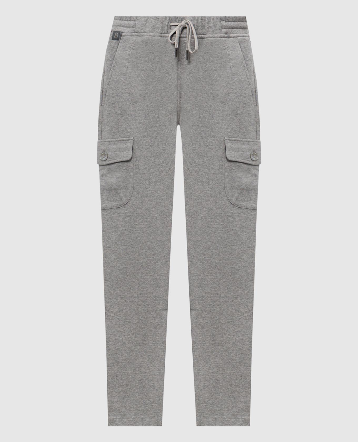 

Gray pants with logo CAPOBIANCO, Blue