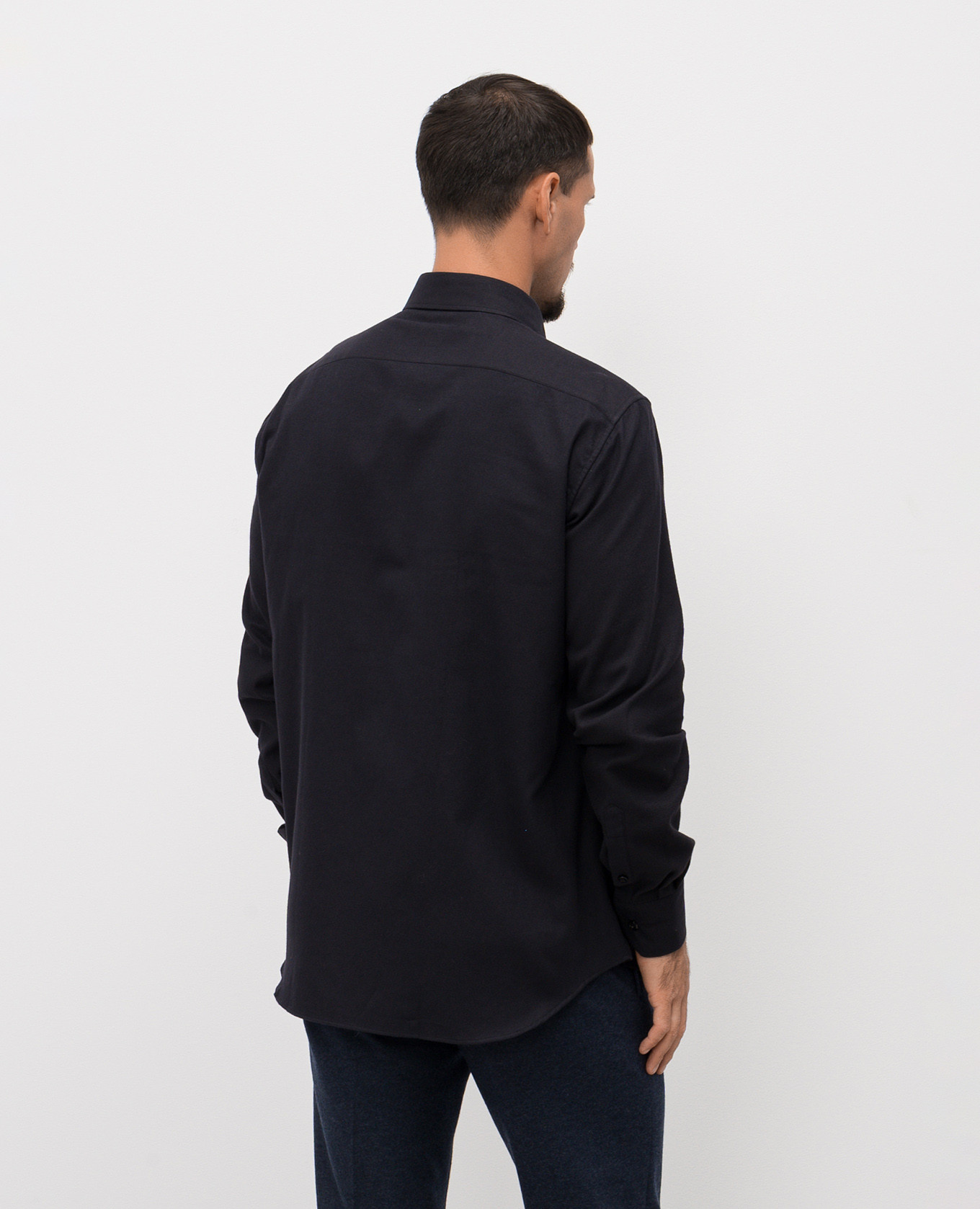

Blue shirt with a figured hem Stefano Ricci