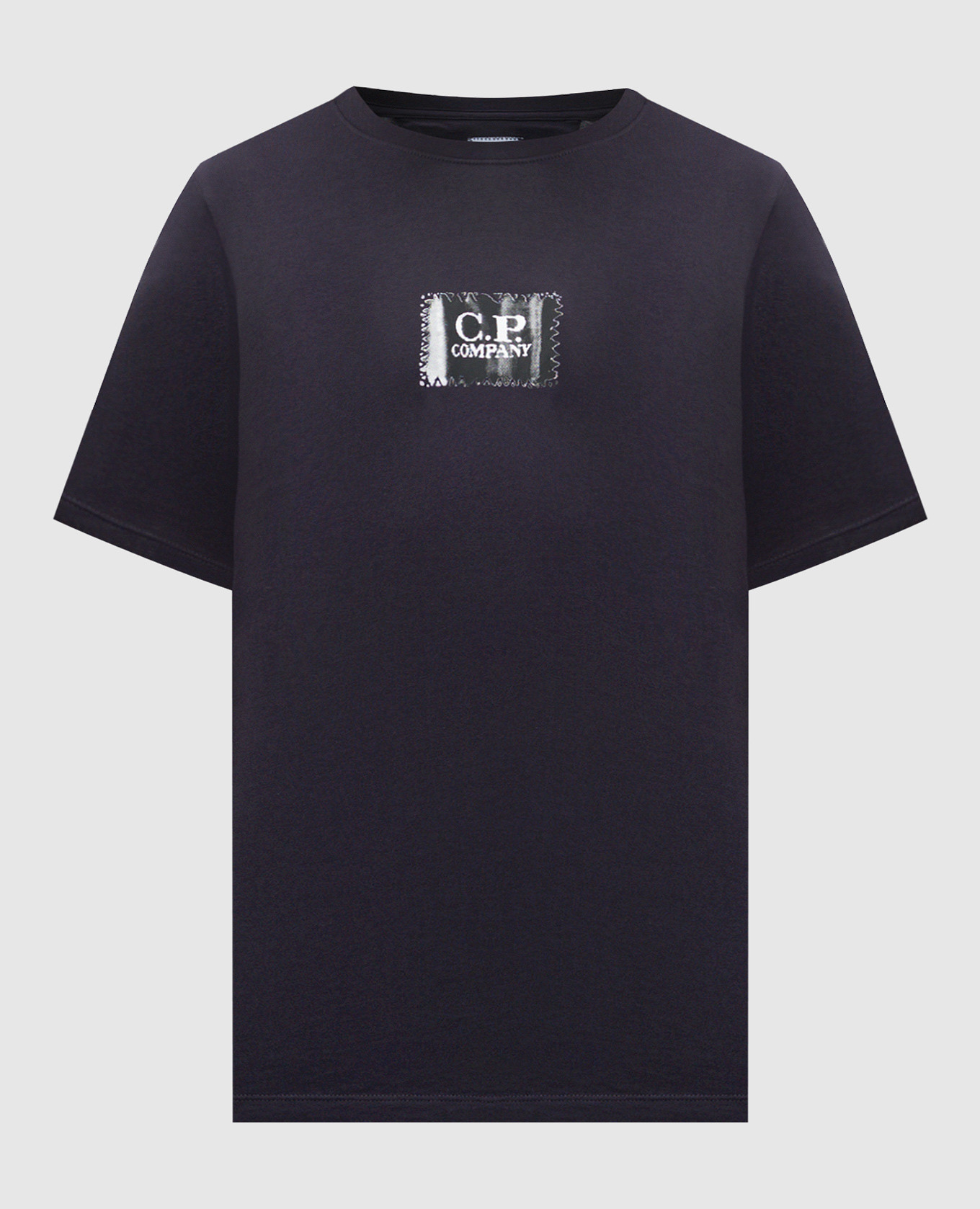 Purple t-shirt with logo c.p. company