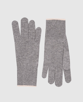 Brunello Cucinelli Gray cashmere gloves M2293118