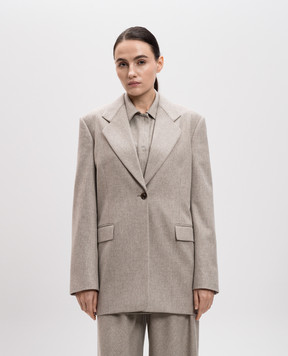 The Row Beige Vermont wool and cashmere jacket 8503W3301