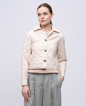 Peserico Beige quilted jacket S23021N6957