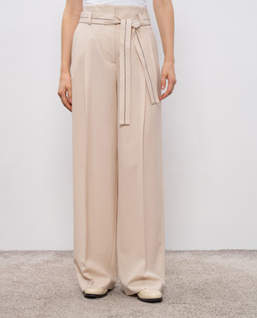 Peserico Beige wool pants P0470103472