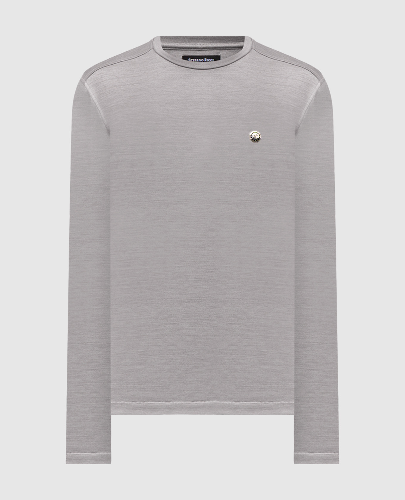 

Gray wool and silk long sleeve shirt Stefano Ricci, Grey