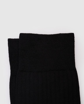 RiminiVeste Black Imperial ribbed socks IMPERIAL7C