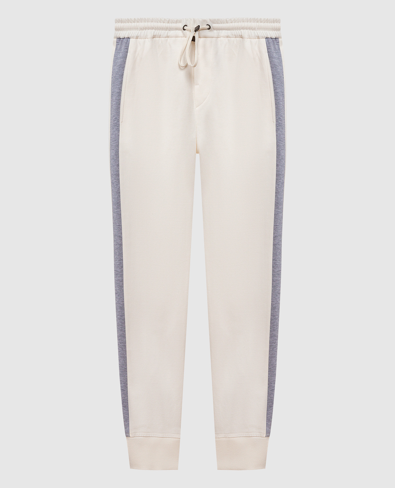 

White joggers with metallic logo Peserico
