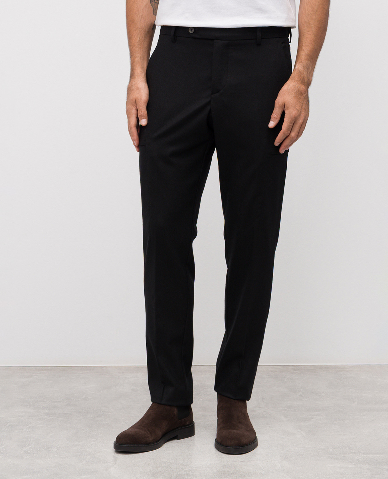 Black wool pants Marco Pescarolo 3