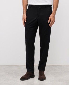 Marco Pescarolo Black wool pants METIS5215