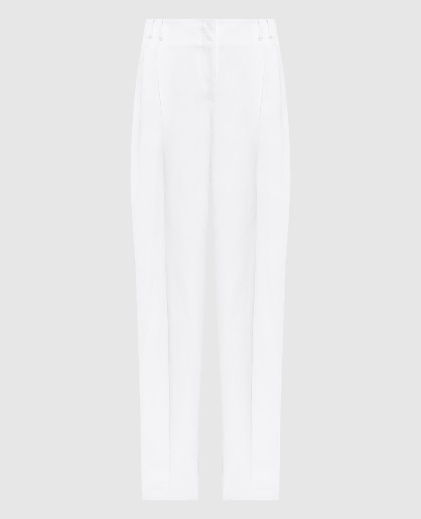 

White MINCIO pants with linen Max Mara
