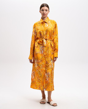 Vilebrequin Orange dress-shirt made of silk LPKBW205