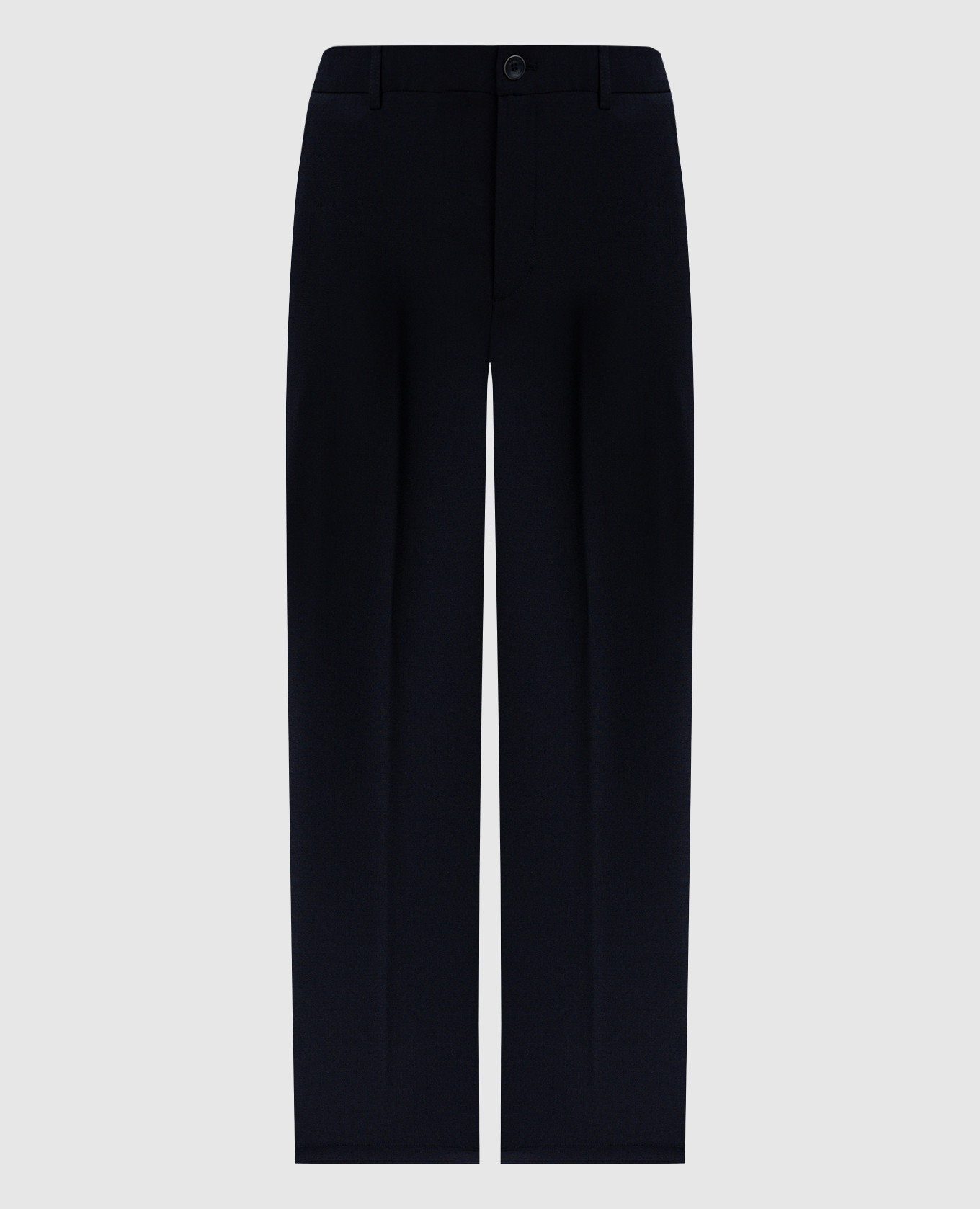 

Blue pants with metal plate with logo engraving Herno