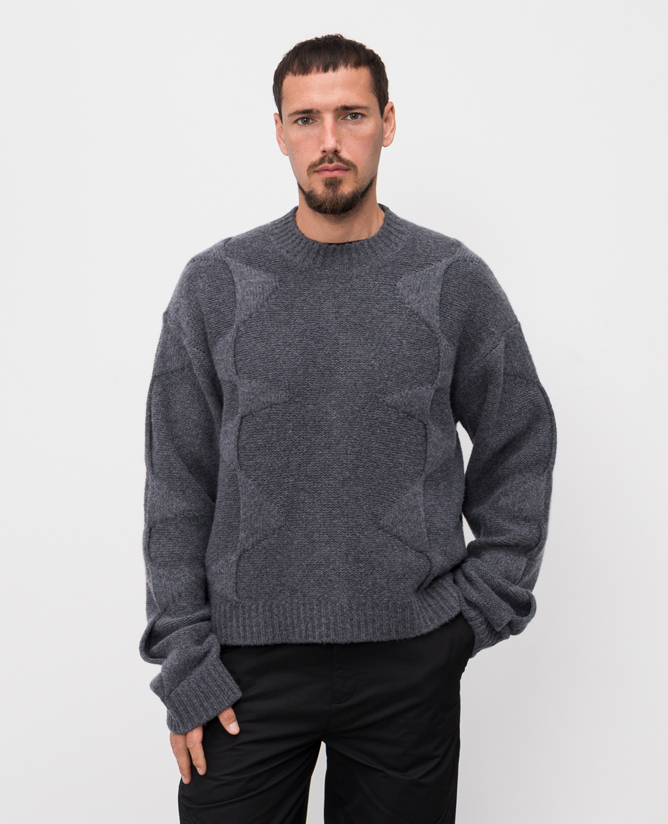 

Gray sweater with wool and cashmere Heliot Emil, Grey