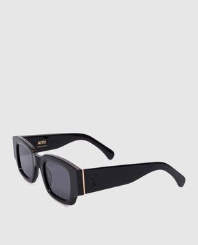 Ami Paris Black sunglasses 75001 with metal Ami de Coeur emblem UGL507AM0004m