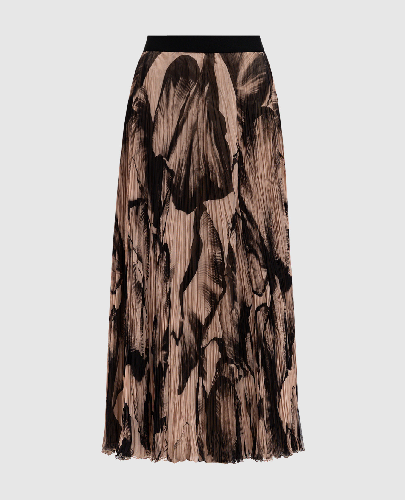 

Beige midi skirt with print Agnona