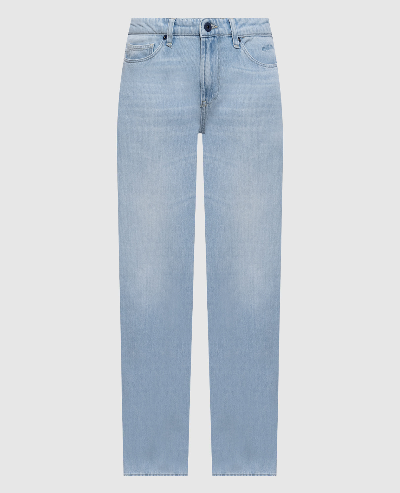 

Blue jeans with a worn effect Solotre, Light blue