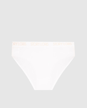 Story Loris Children's white panties with logo 25377