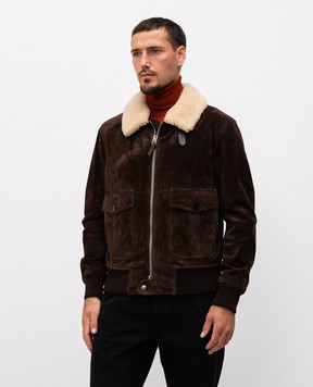 Tom Ford Brown suede jacket LBB009LMS028