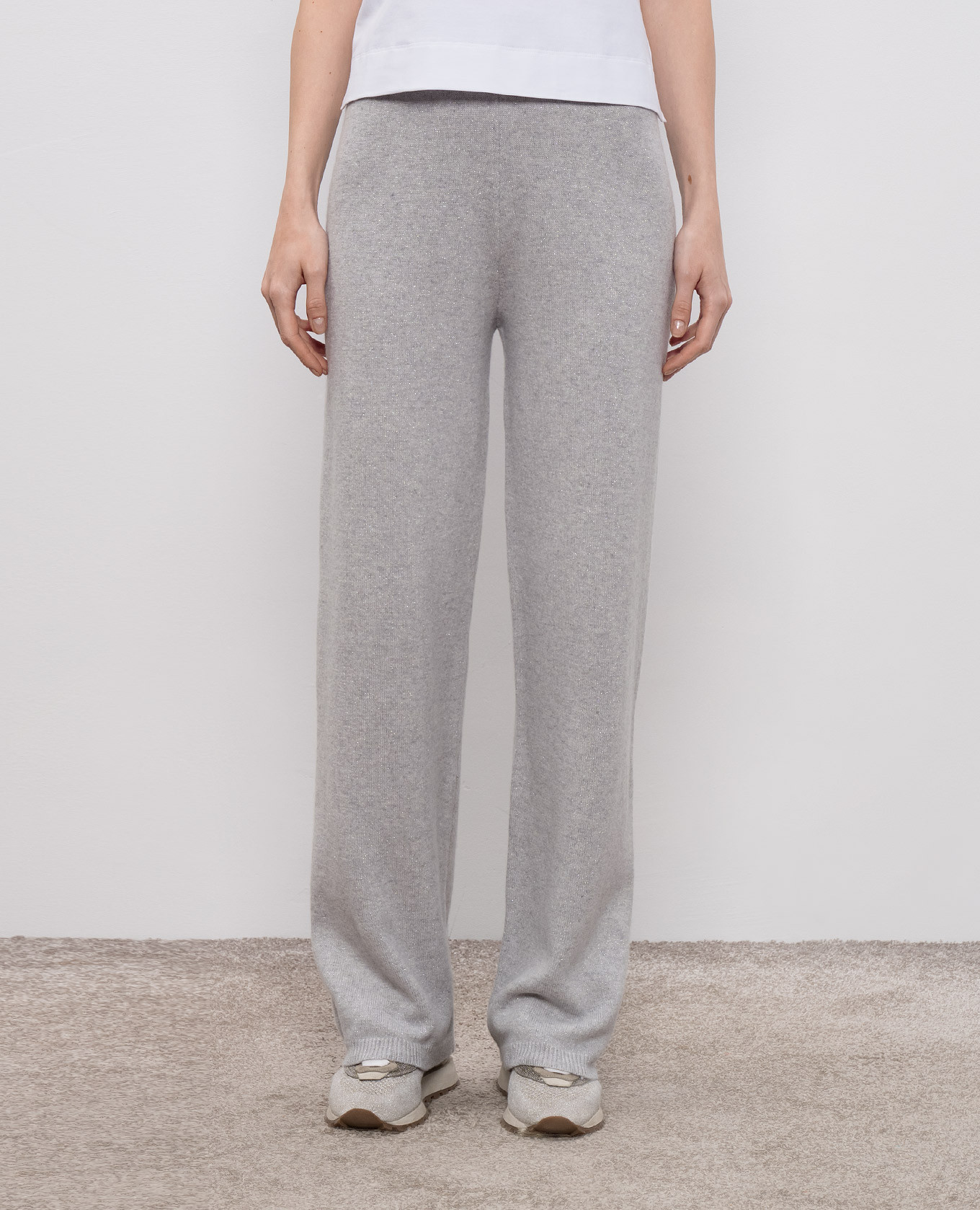 

Gray wool and cashmere pants Peserico, Grey