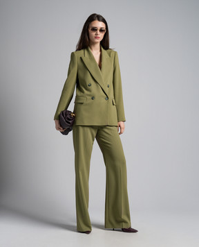 JOSEPH Cady Jaden Khaki Double Breasted Jacket JP001552