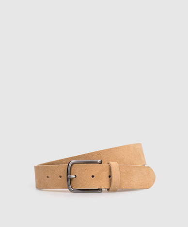 Beige suède riem