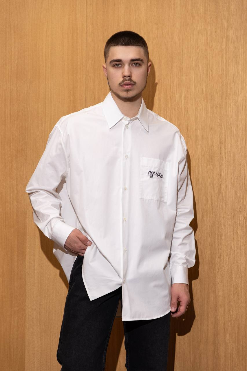 

White shirt with logo embroidery Off-White