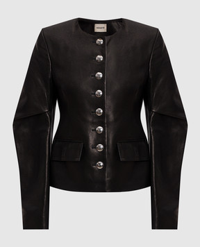 Khaite Darlman black leather jacket 6167729