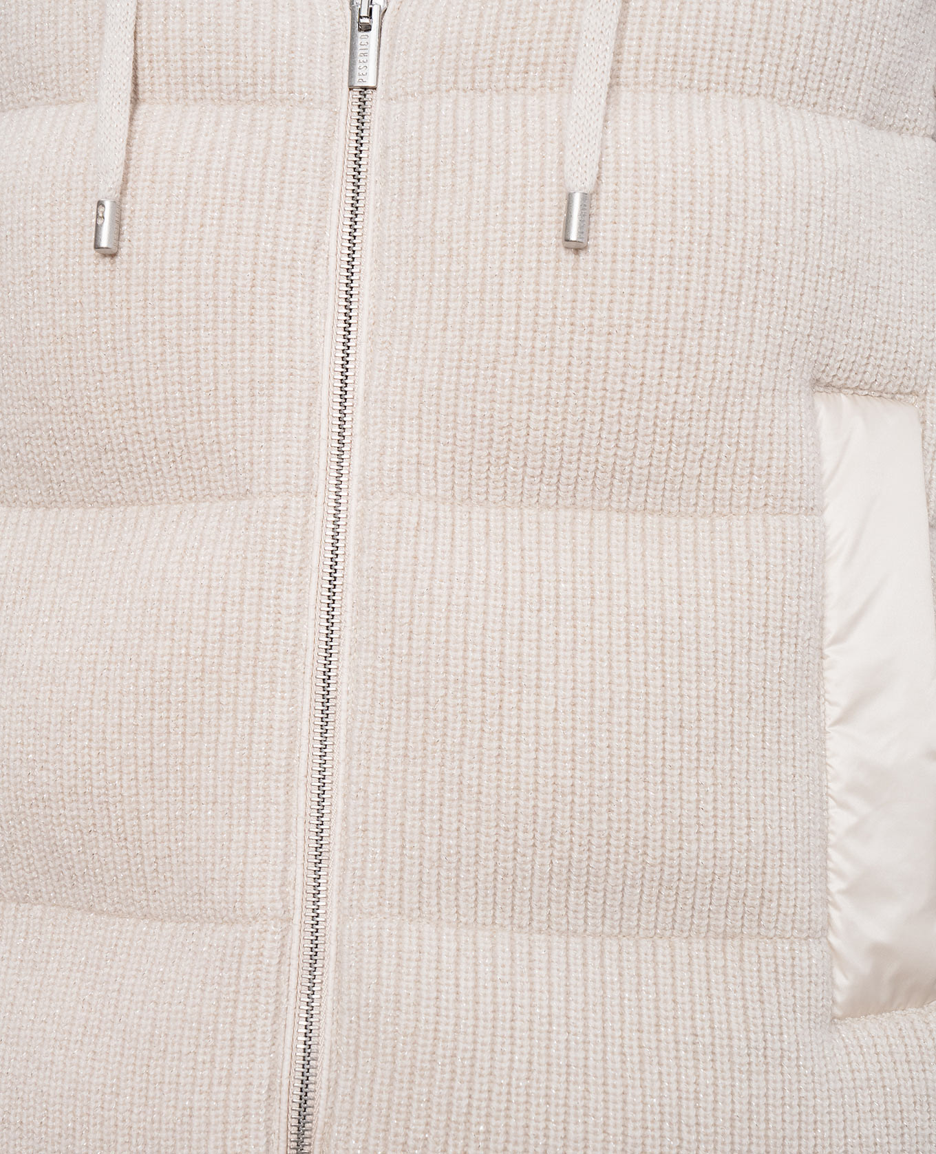 

Down vest with wool and cashmere Peserico, Beige