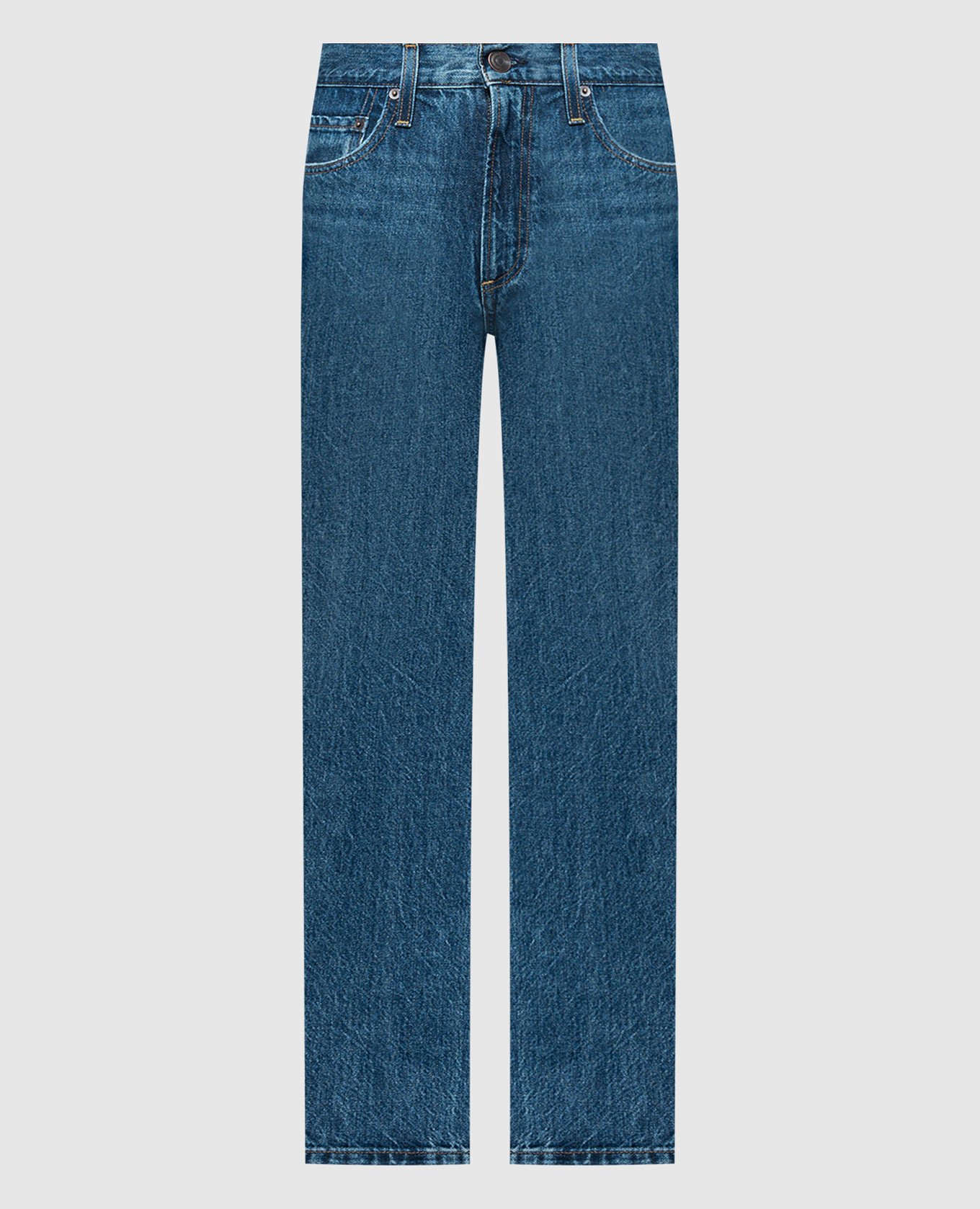 

Blue jeans with a distressed effect CO