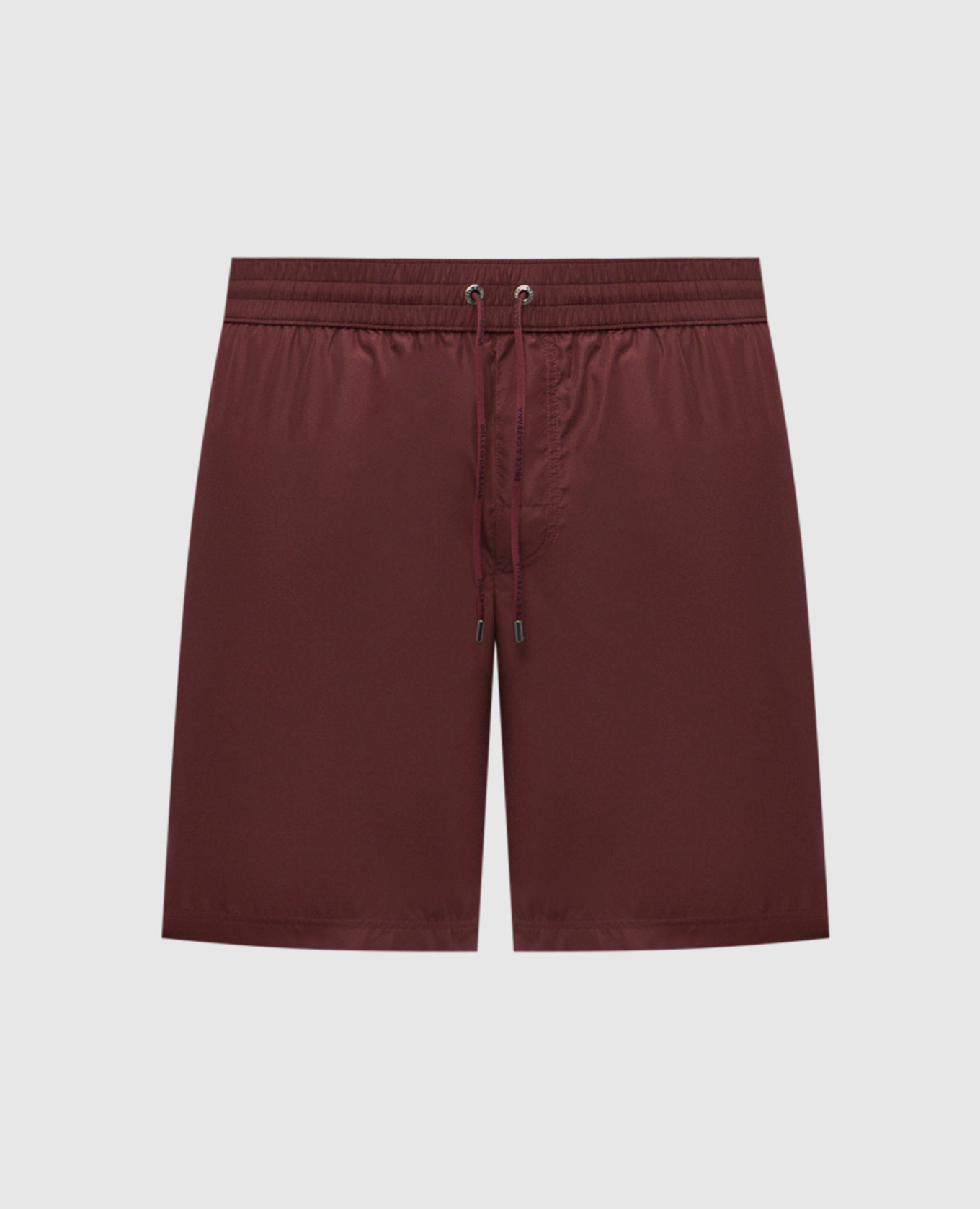 

Burgundy swim shorts with logo patch Dolce&Gabbana