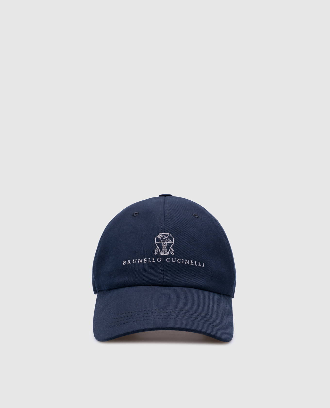 

Blue cap with logo embroidery Brunello Cucinelli